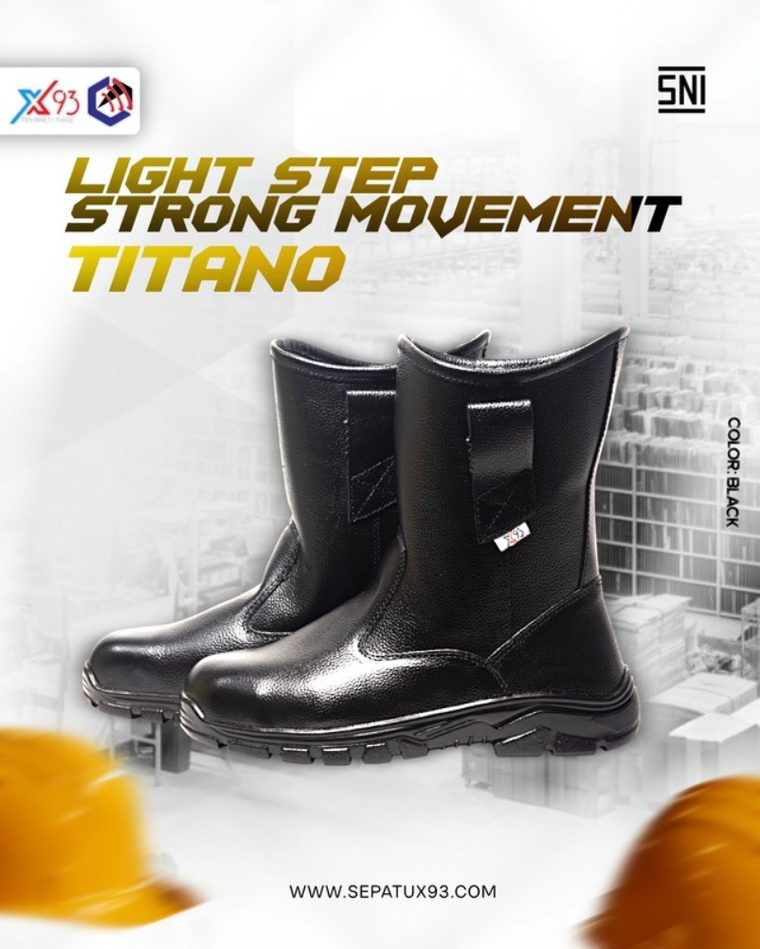 X93 TITANO safety boot — black